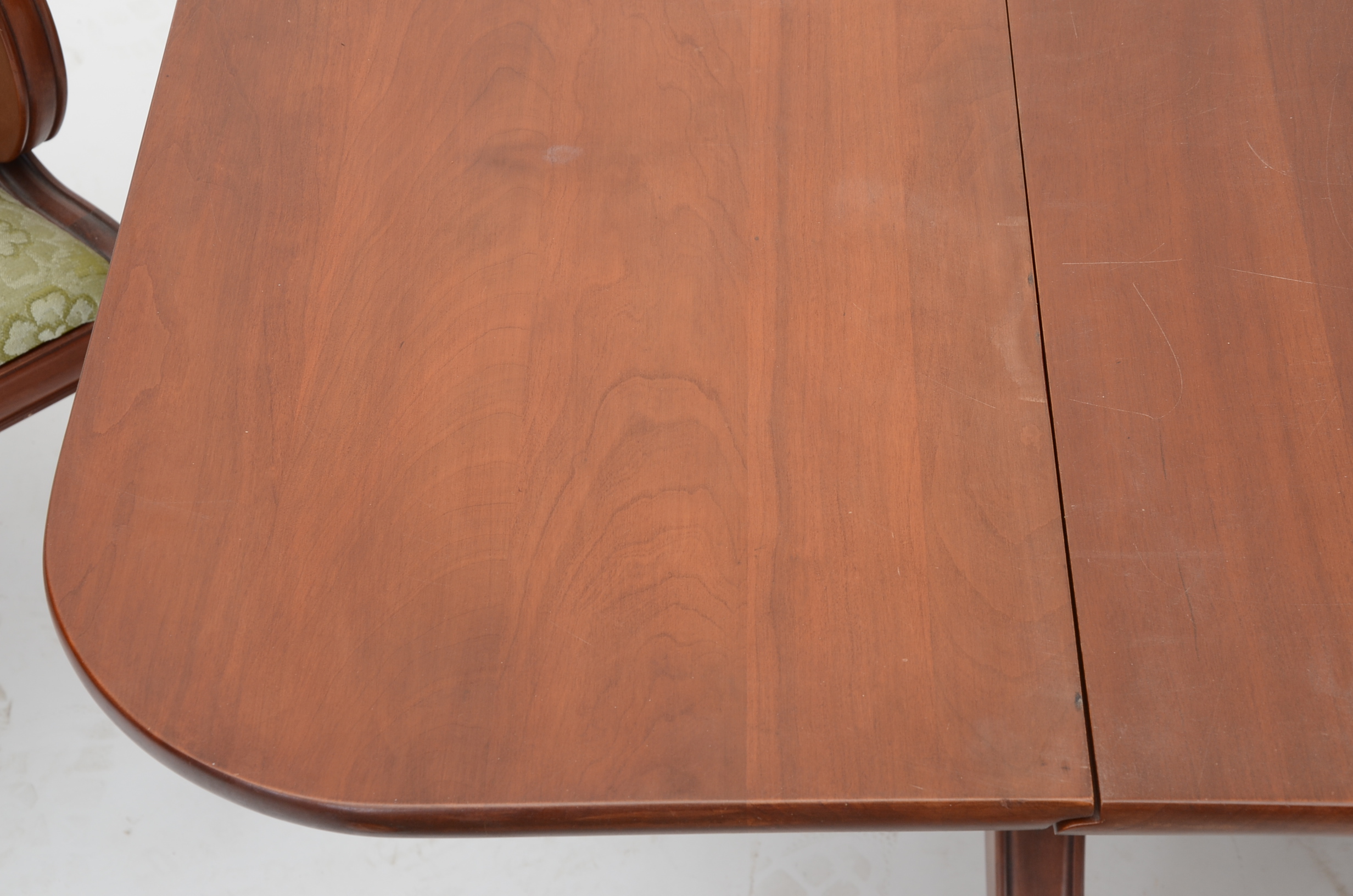 Consider H. Willett Co. Cherry Dining Table and Chairs