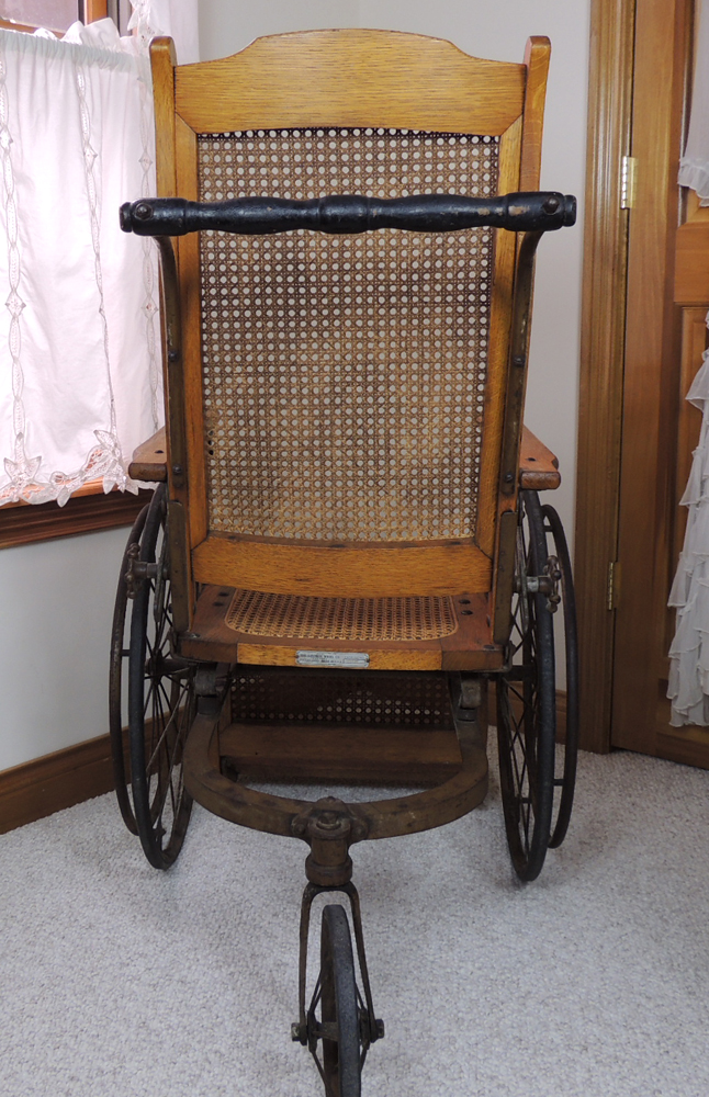Antique Gendron Oak Wheel Chair