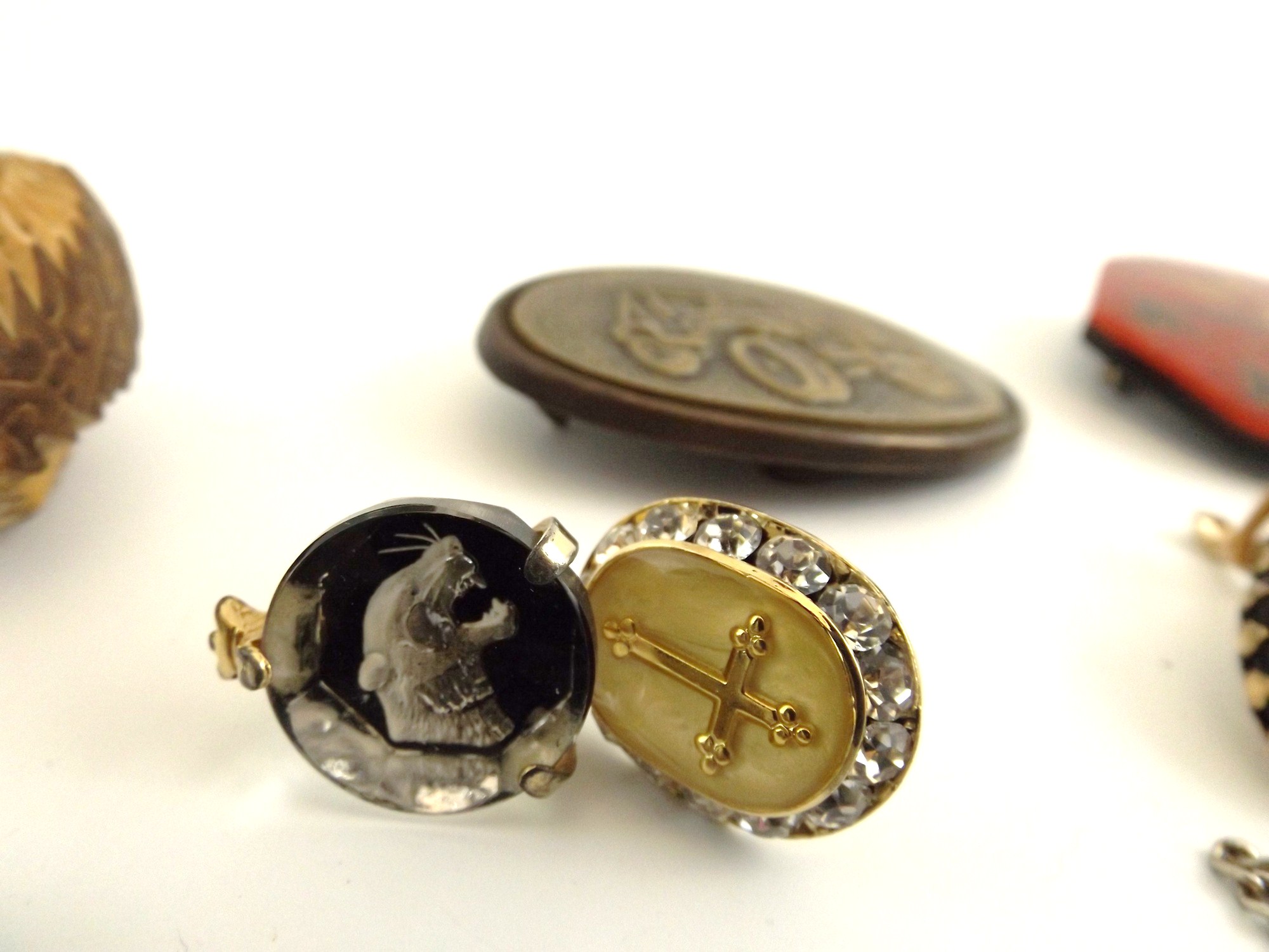 Bohemian  Jewelry Group, Austrian Thimble, German Compass