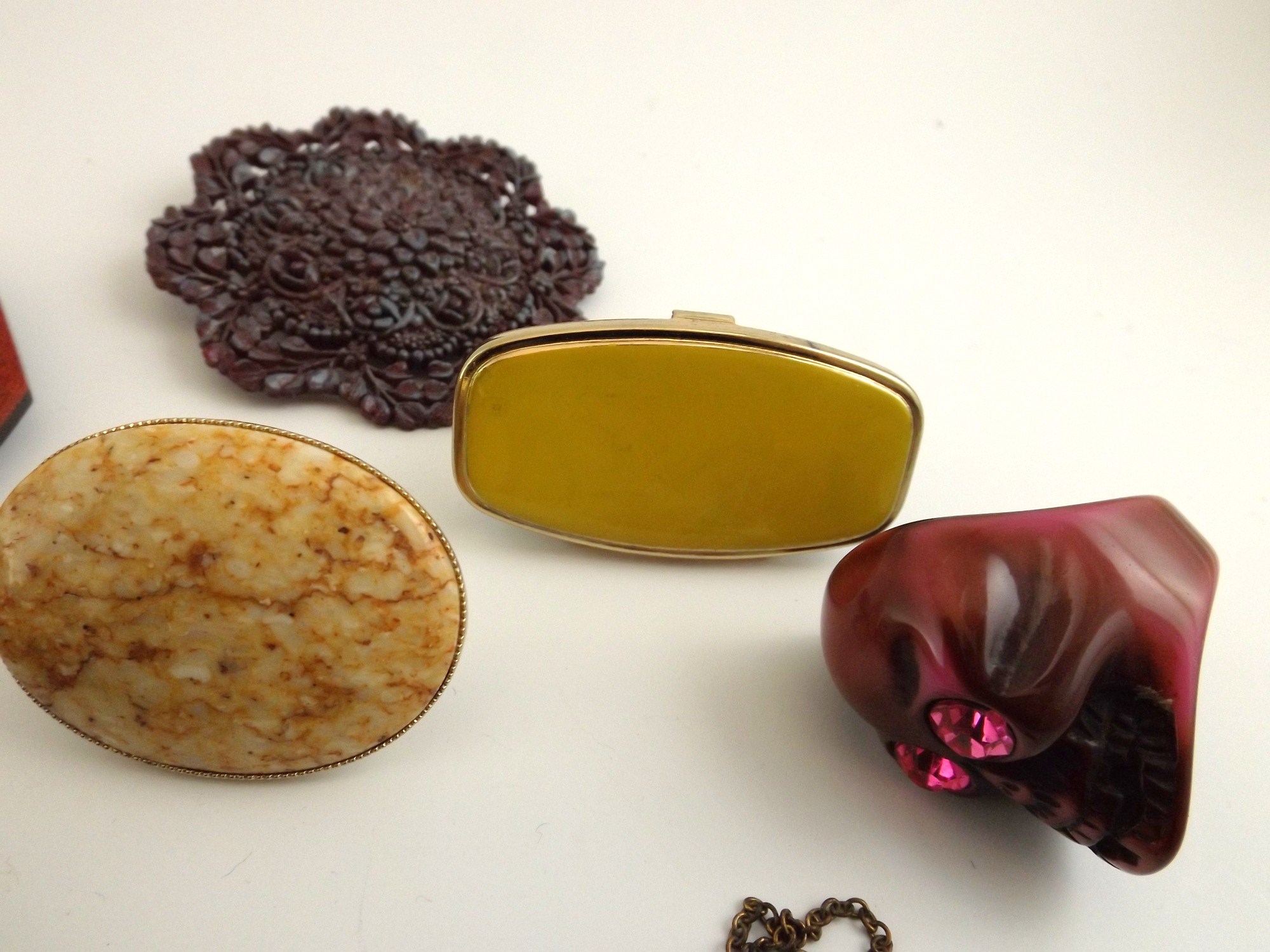 Bohemian  Jewelry Group, Austrian Thimble, German Compass