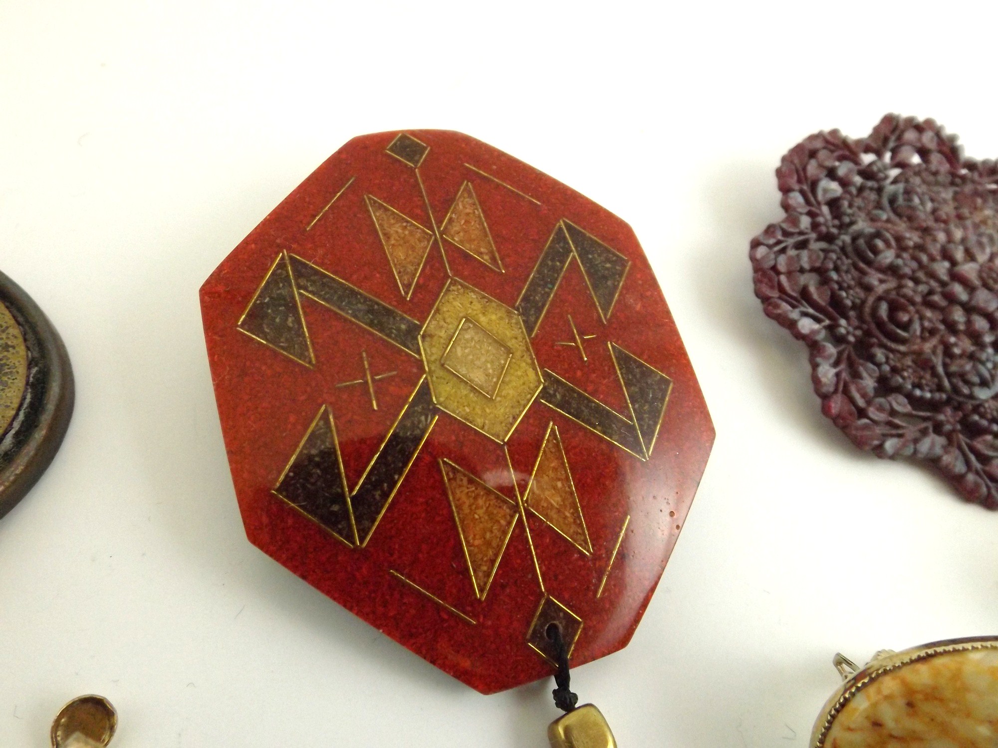Bohemian  Jewelry Group, Austrian Thimble, German Compass