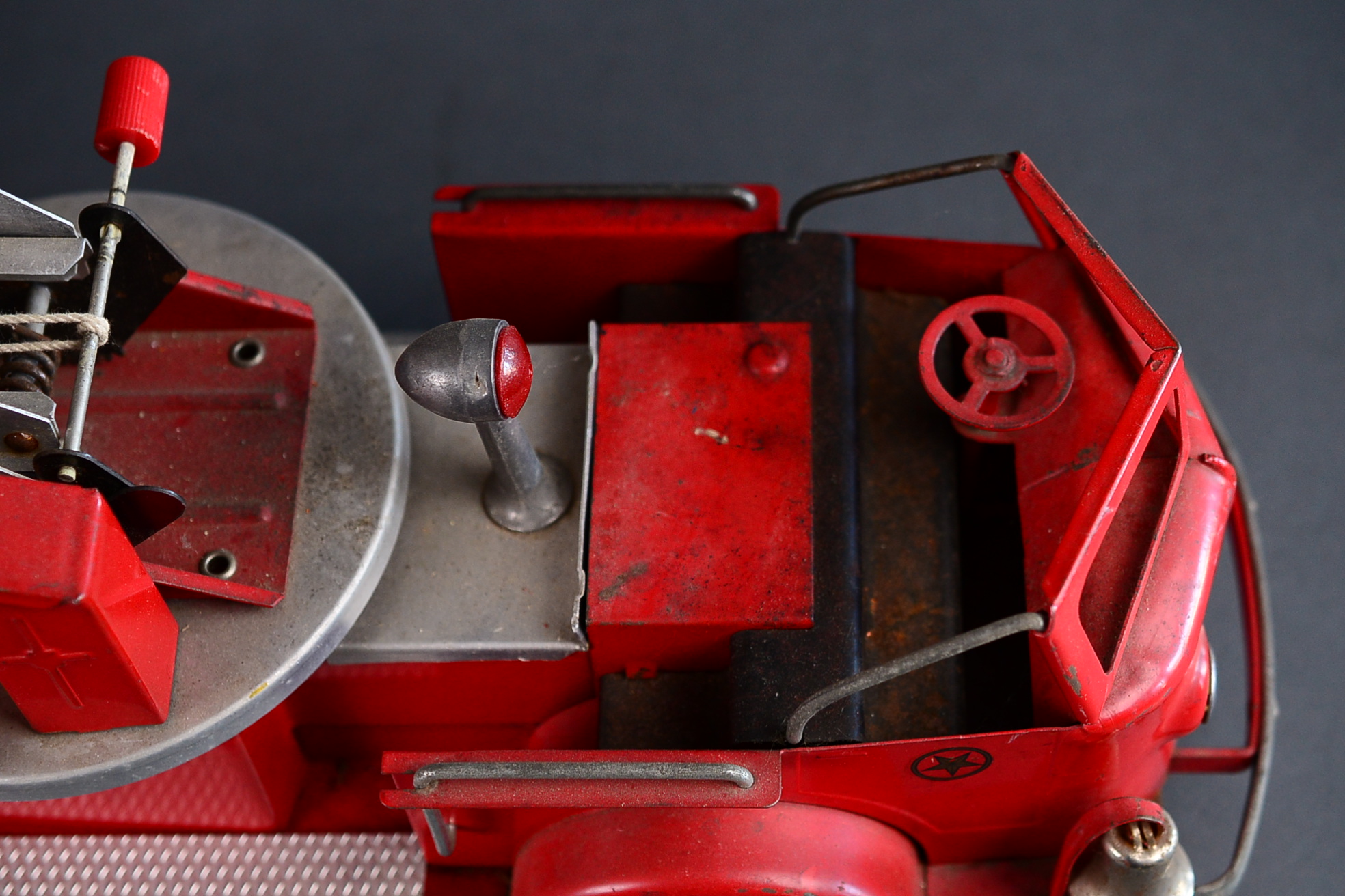 Vintage Doepke Mobile Toys Metal Fire Truck