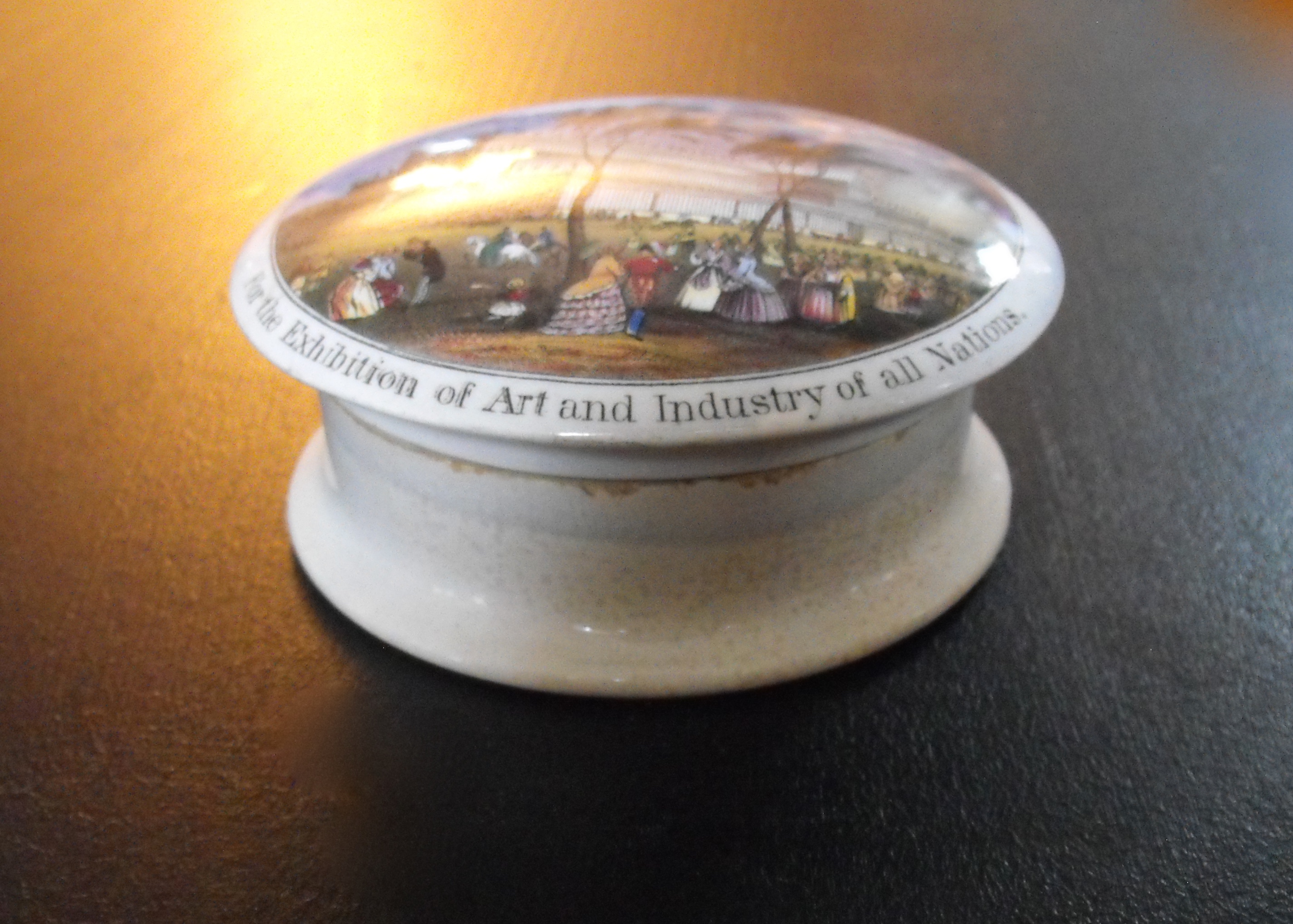 Early Victorian Prattware Box