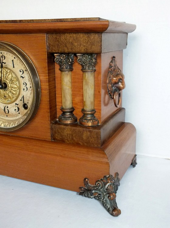 Antique Seth Thomas Adamantine Mantel Clock, Circa 1880