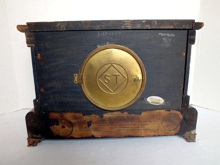 Antique Seth Thomas Adamantine Mantel Clock, Circa 1880