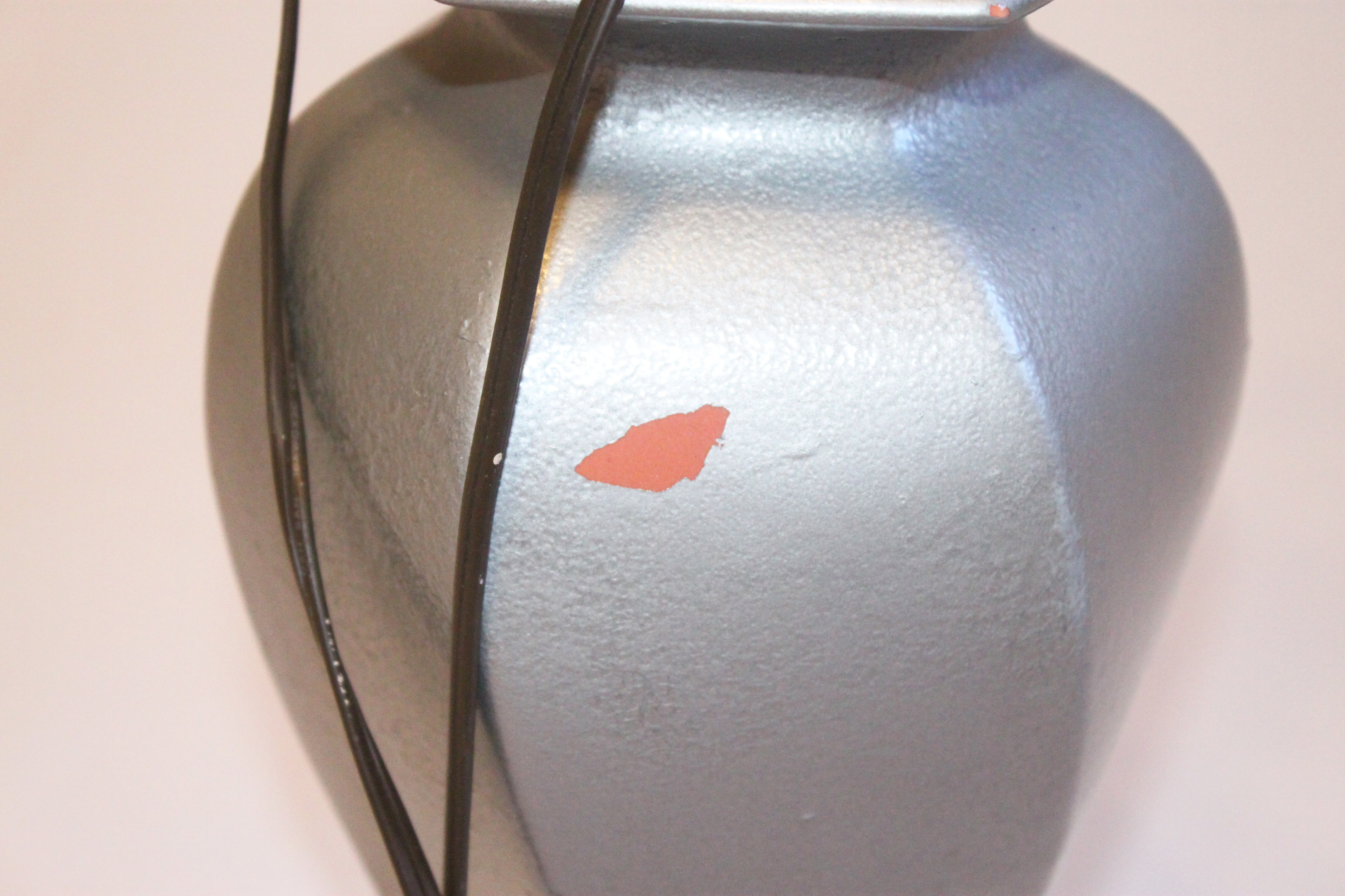 Vintage Chrome Painted Lamp