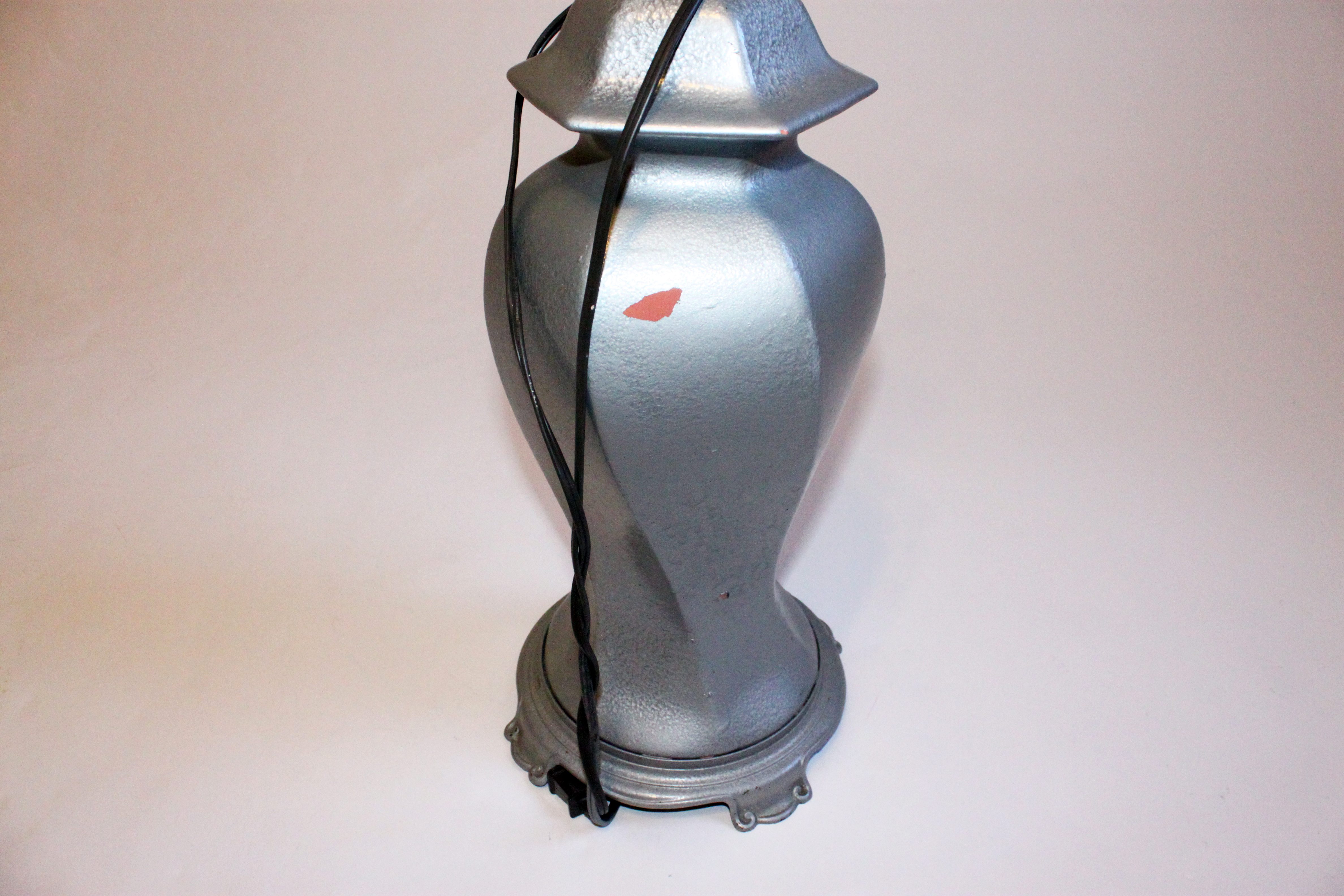 Vintage Chrome Painted Lamp