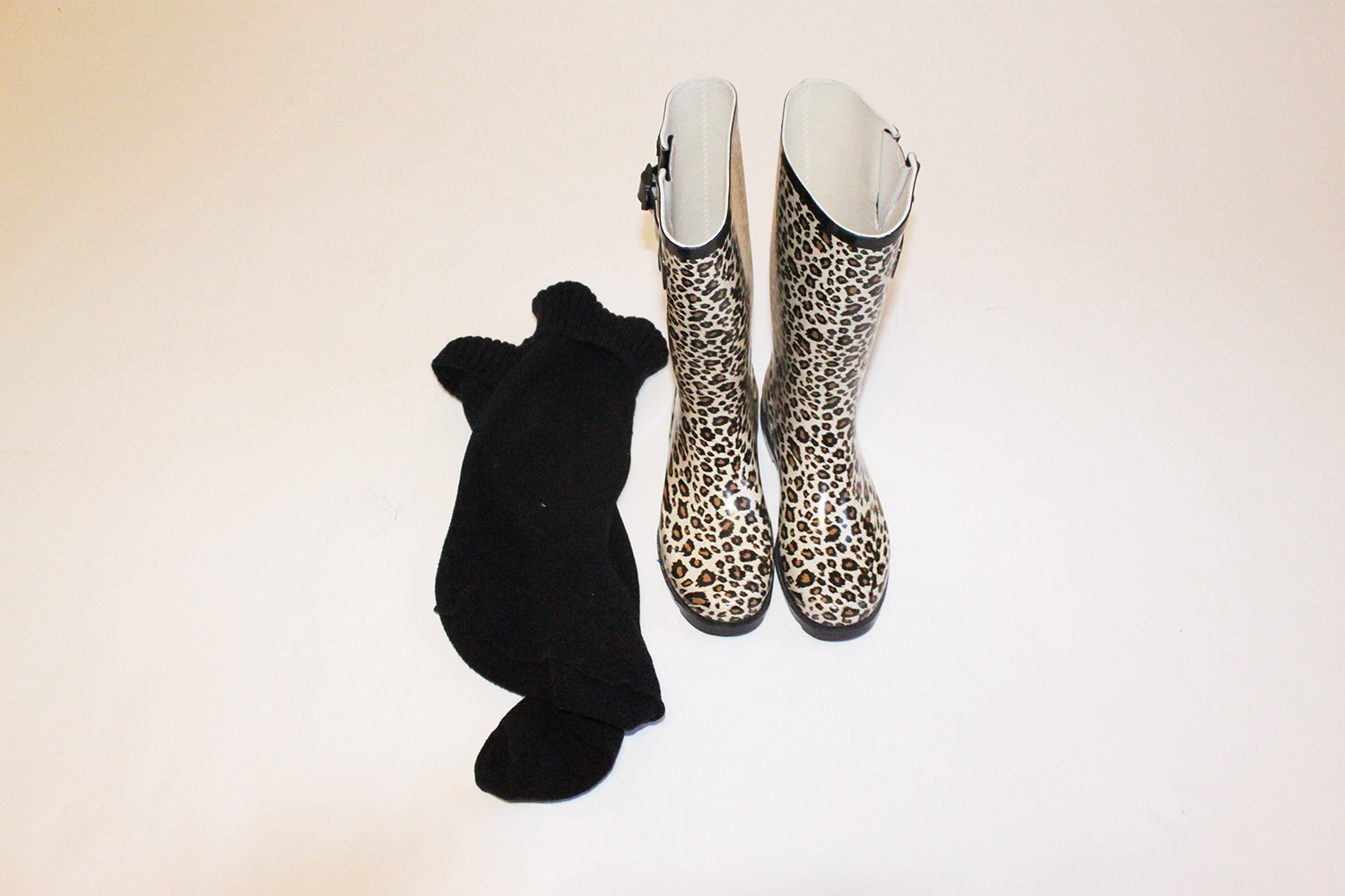 Binger Brand Cheetah Print Rain Boots