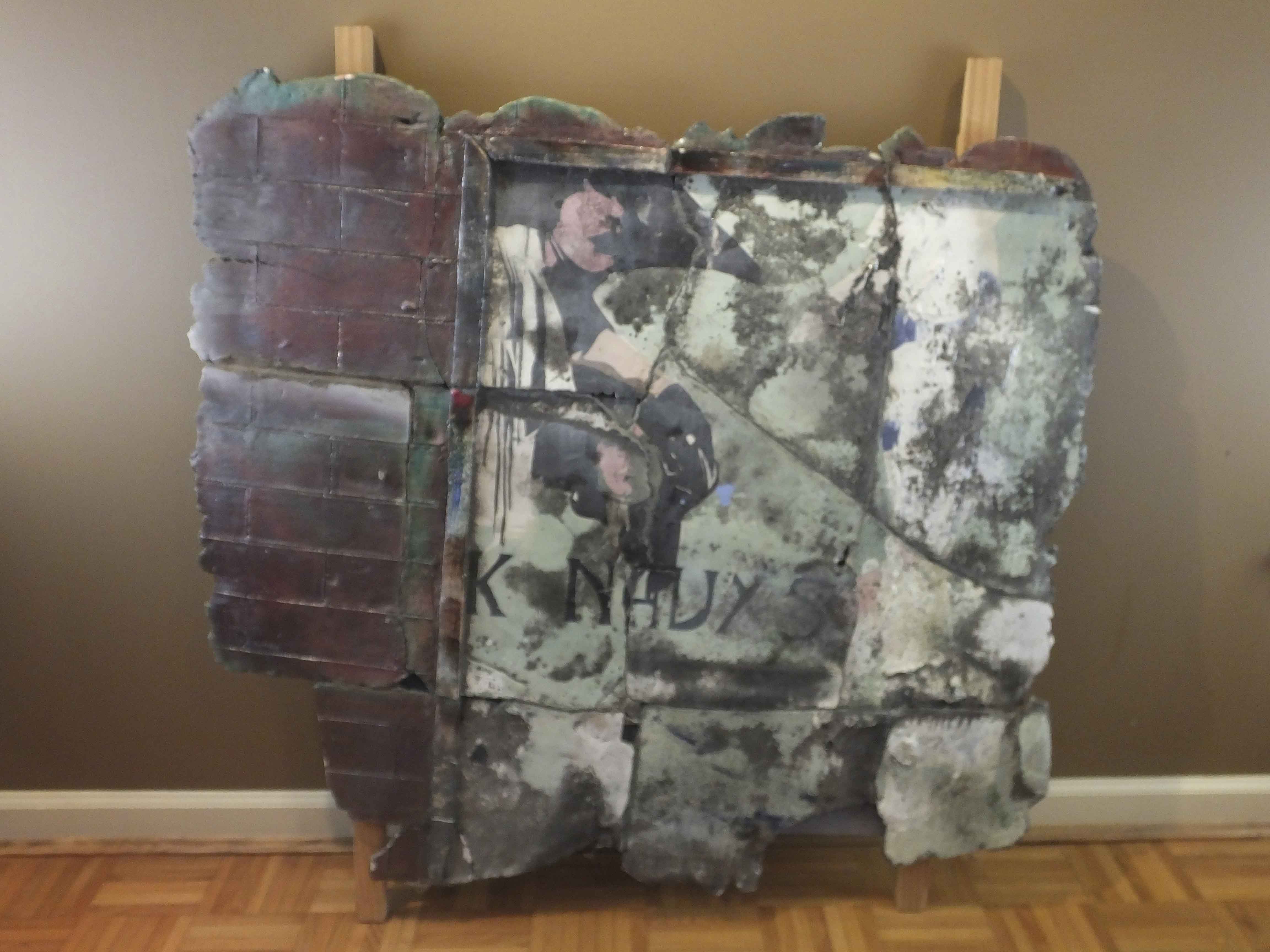 Contemporary Ceramic and Wood Wall Sculpture by Althea Thompson