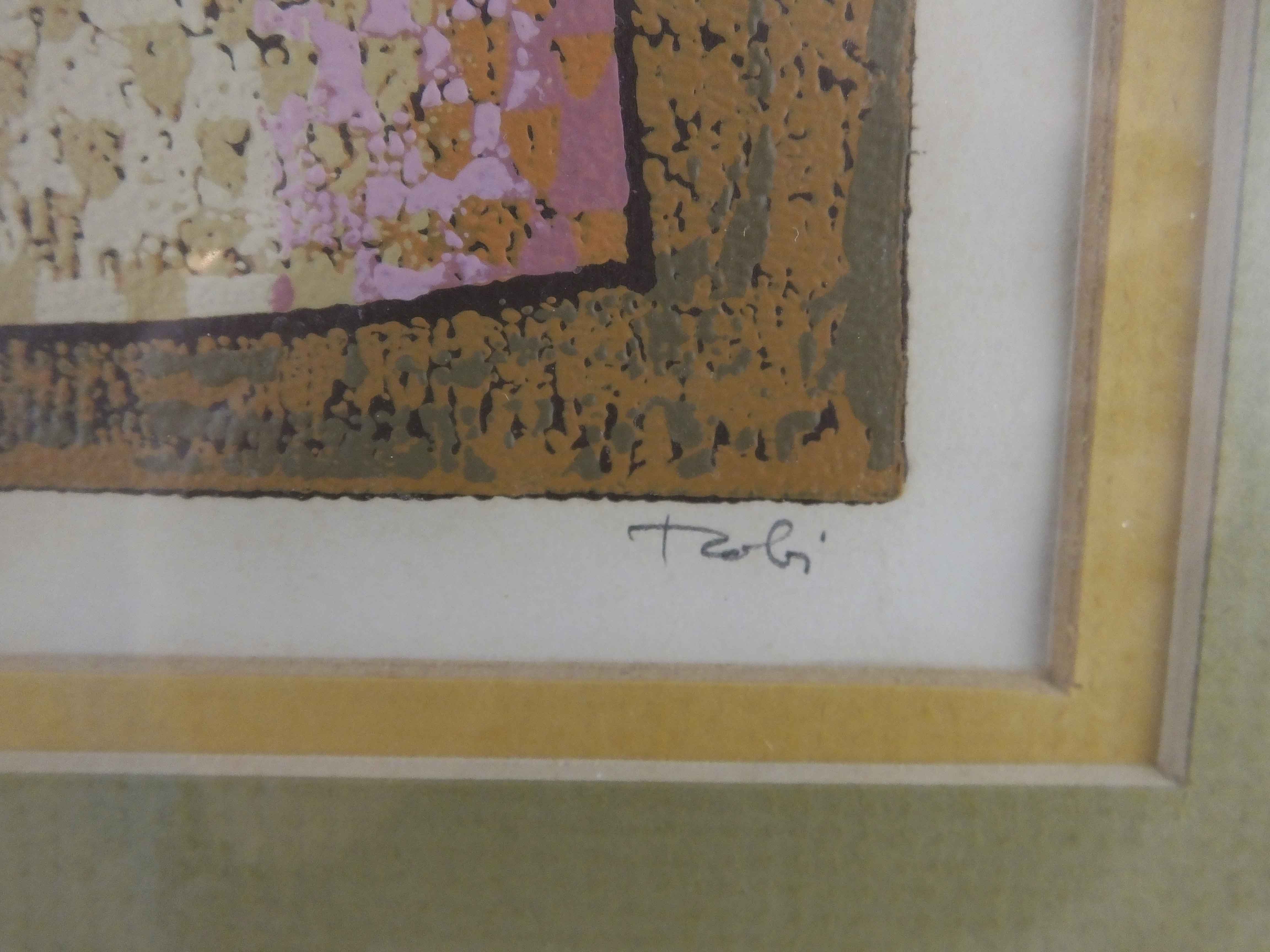 Vintage Al Robi Linocut of an Owl