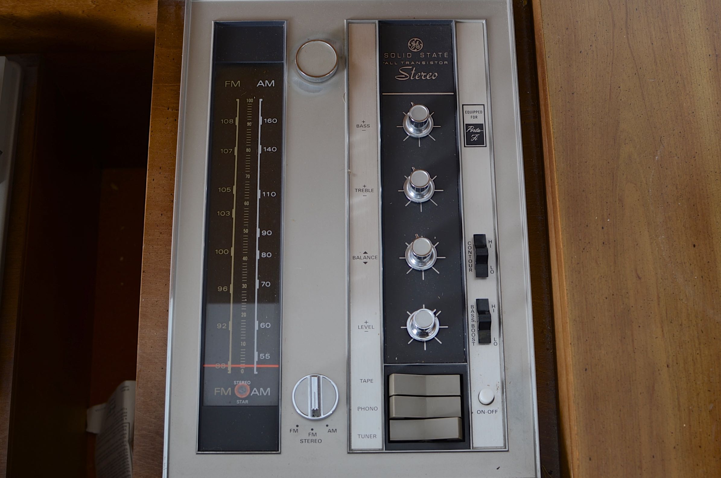 Vintage GE Stereo Console Phonograph