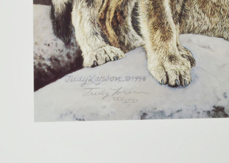 Signed Limited Edition Judy Larson Poster Print with Transparency