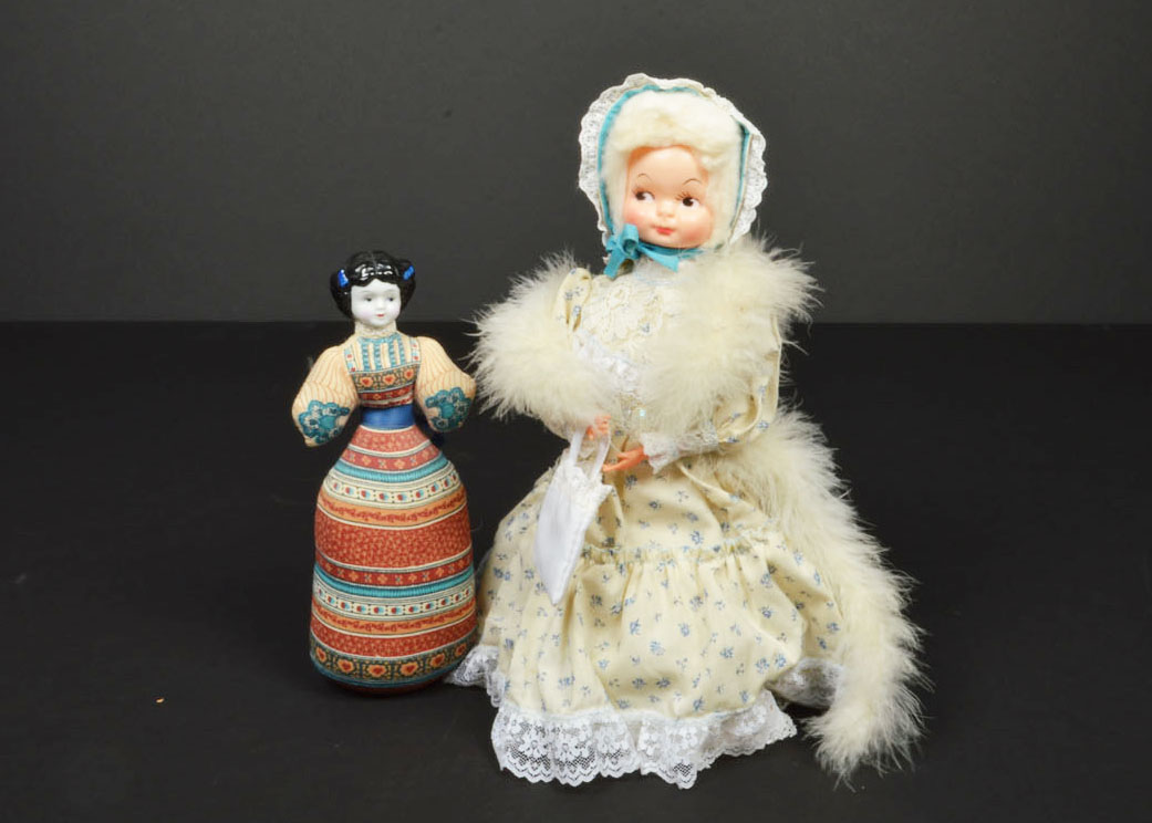 Avon American Heirloom Doll and Vintage Doll