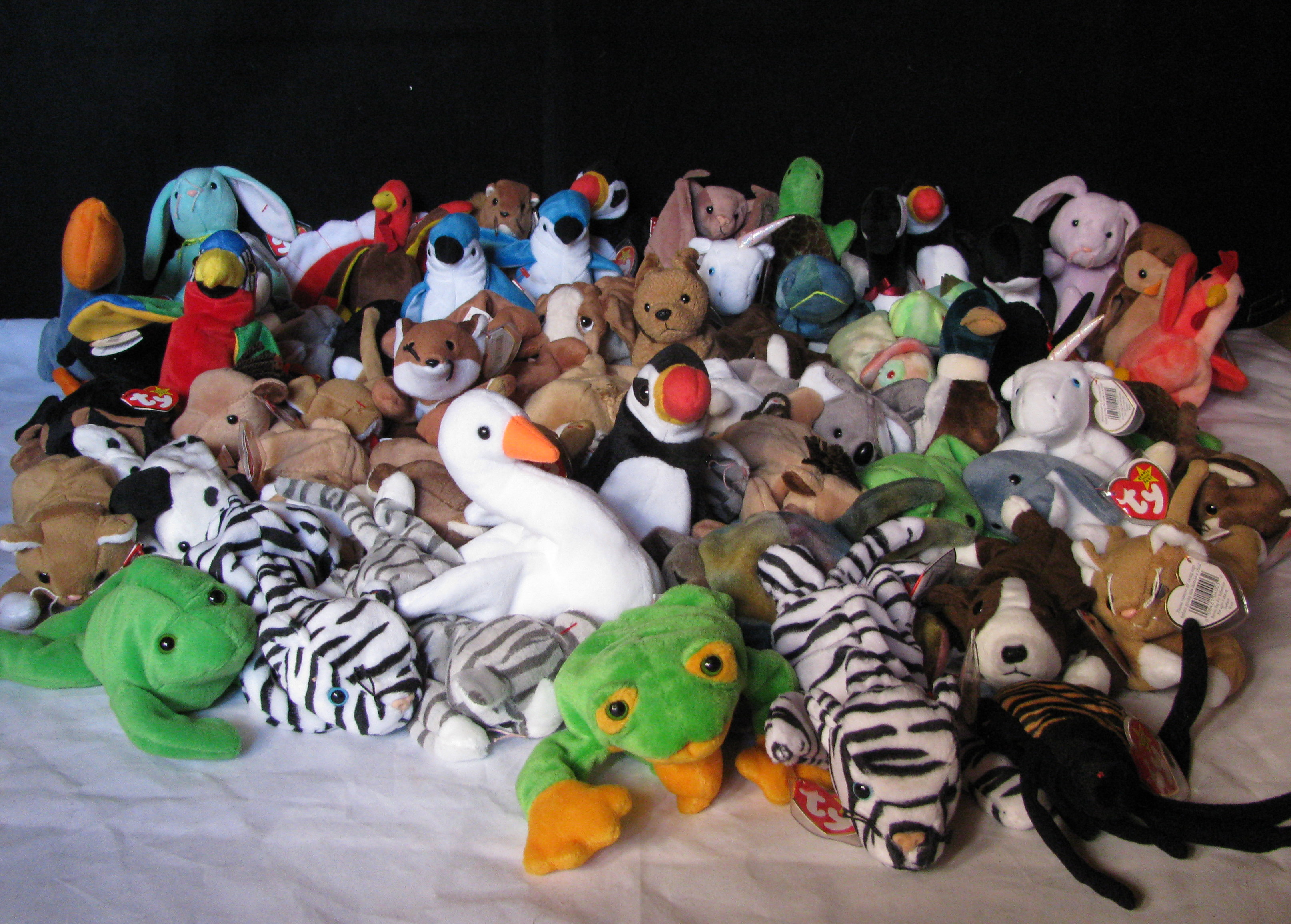 Lot of Ty Beanie Babies Three