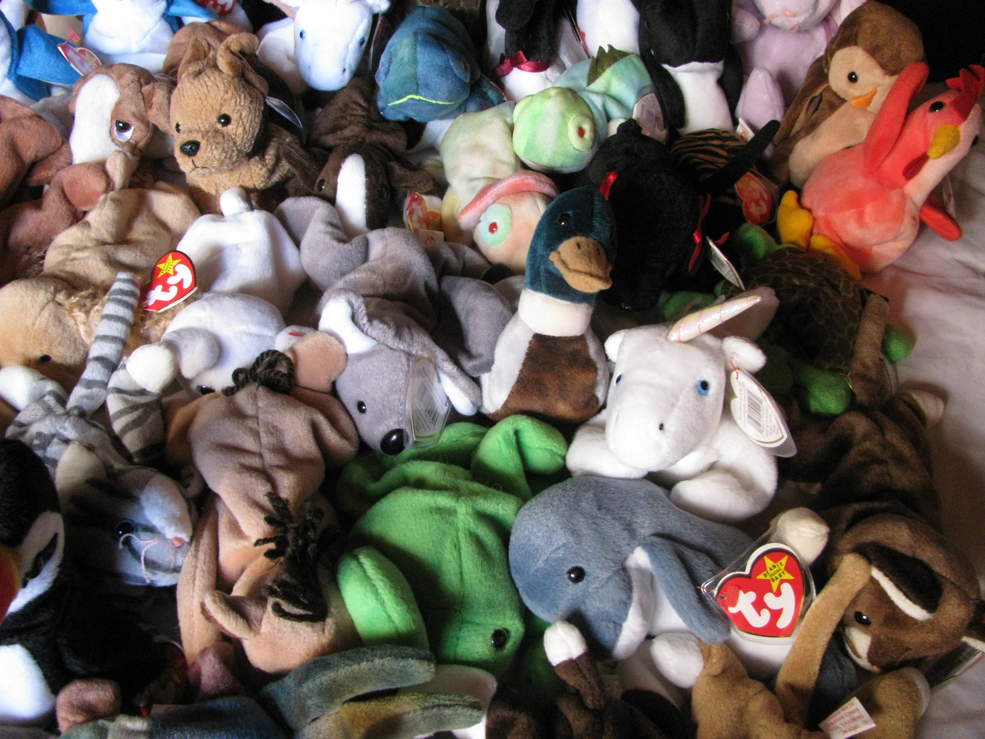 Lot of Ty Beanie Babies Three