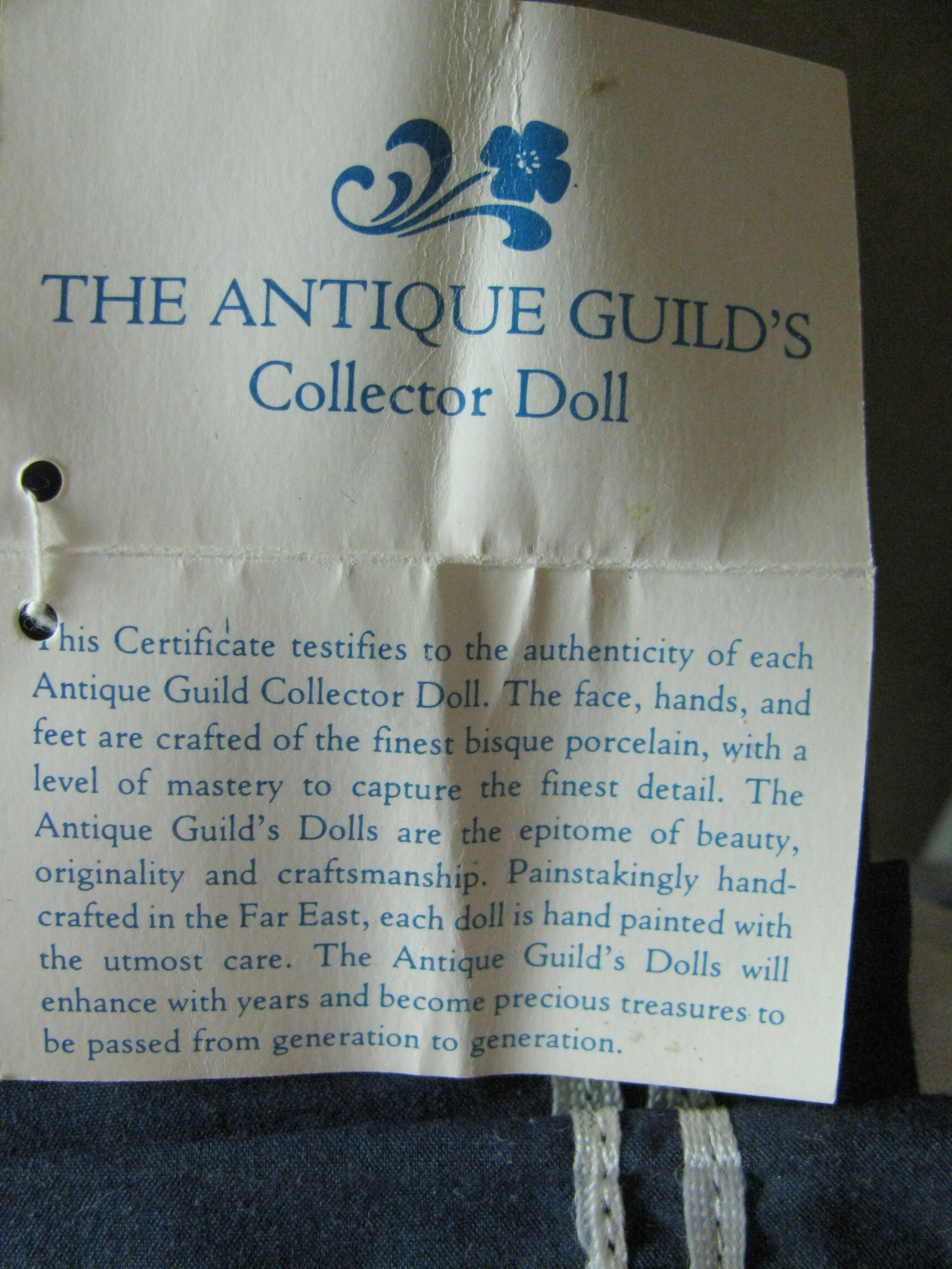 Collectible Porcelain Doll "Maggie"