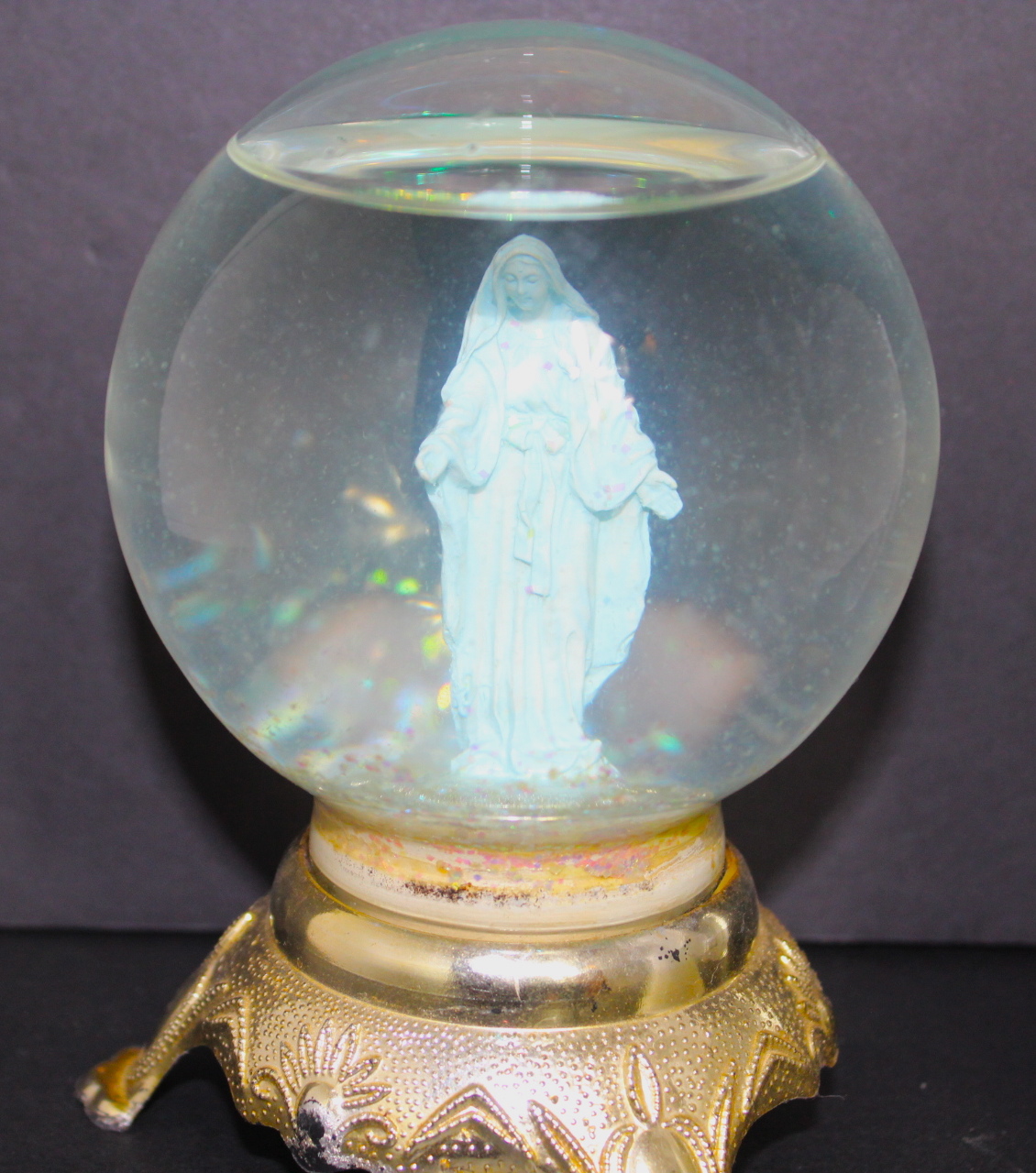 Collection of Home Decor and Religious Glass Figurines