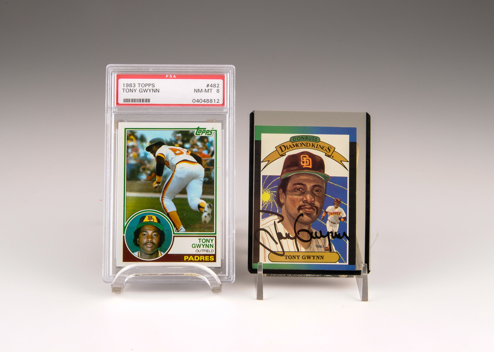 Tony Gwynn Signed Card Plus a Graded Rookie Card