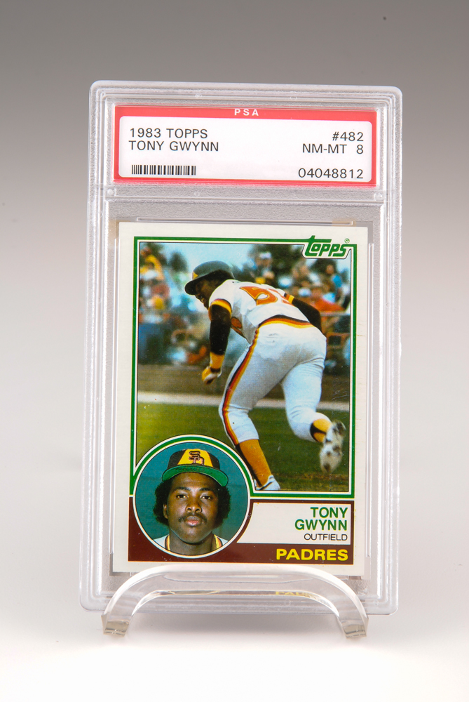 Tony Gwynn Signed Card Plus a Graded Rookie Card