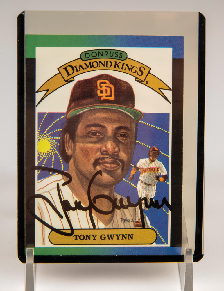 Tony Gwynn Signed Card Plus a Graded Rookie Card