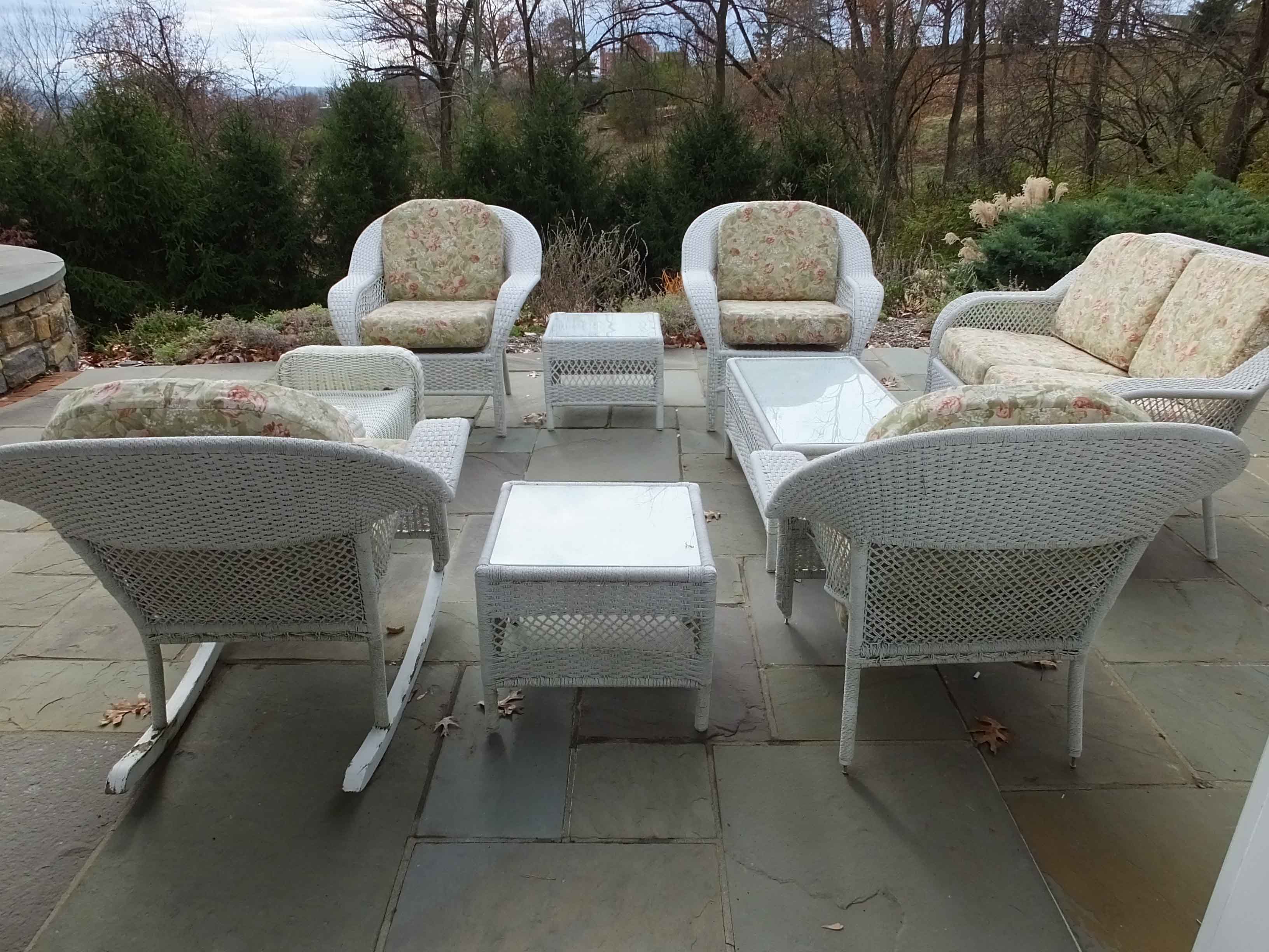 Wicker Like Patio Furniture Ensemble