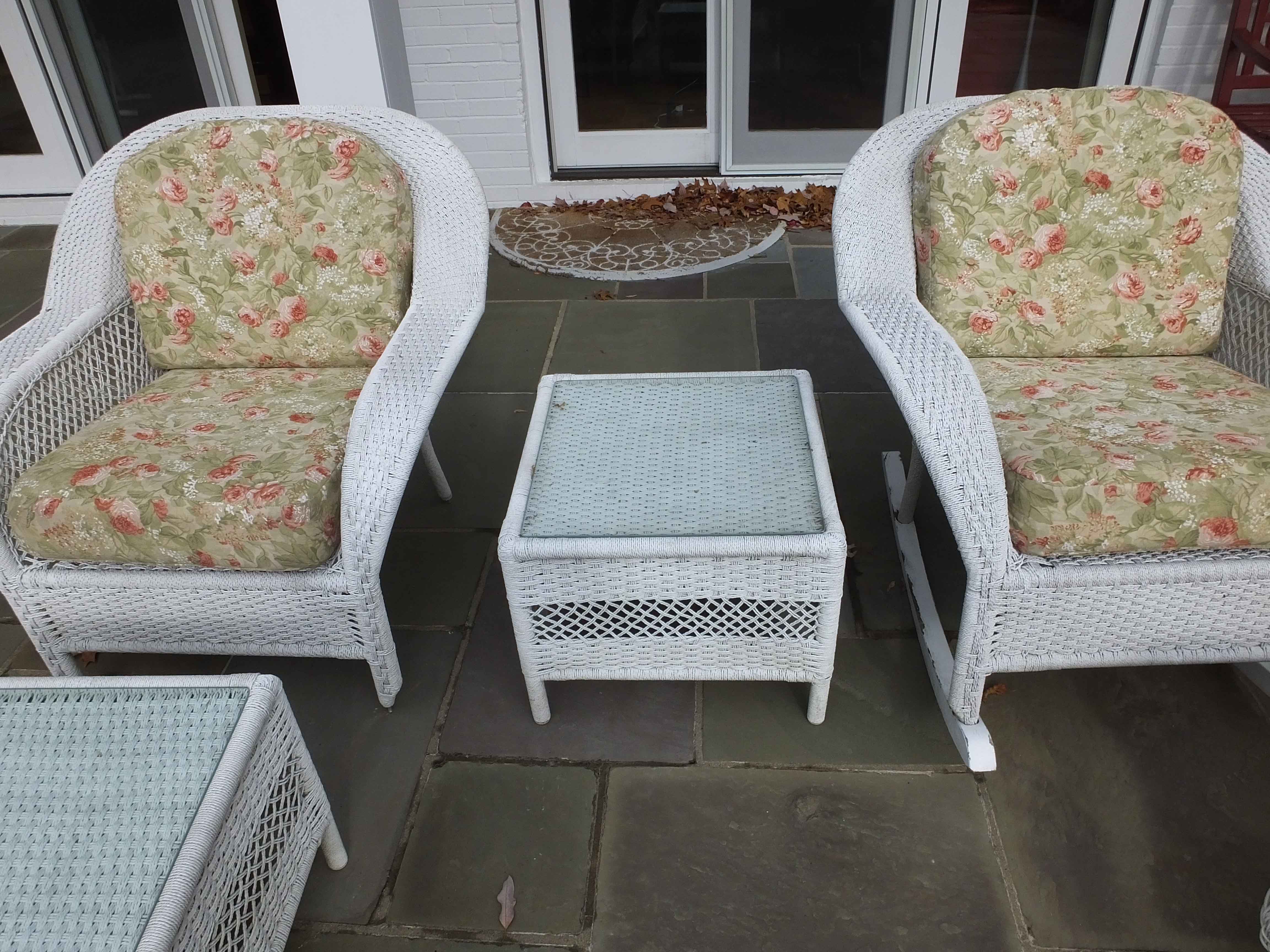 Wicker Like Patio Furniture Ensemble