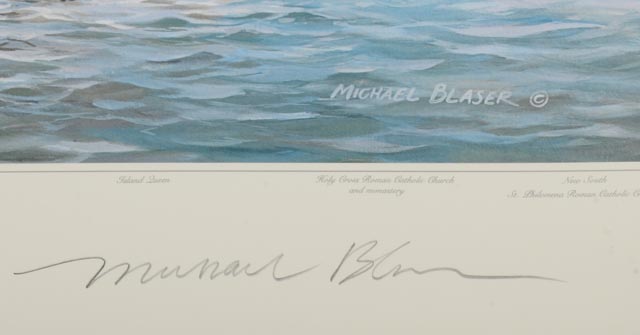 Limited Edition Lithograph Print, Michael Blaser