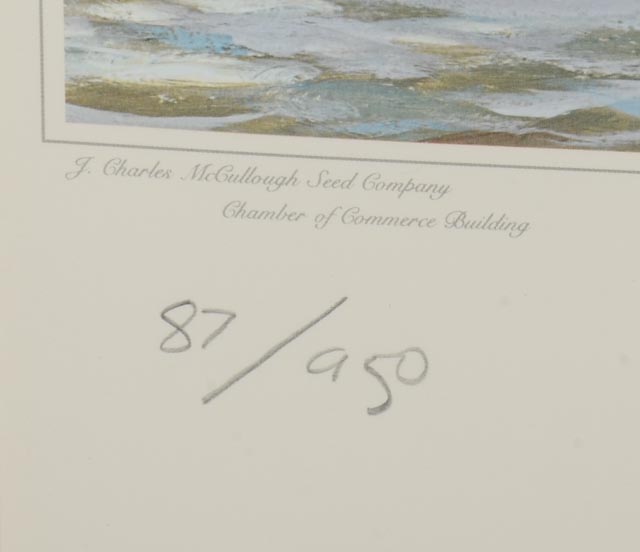 Limited Edition Lithograph Print, Michael Blaser