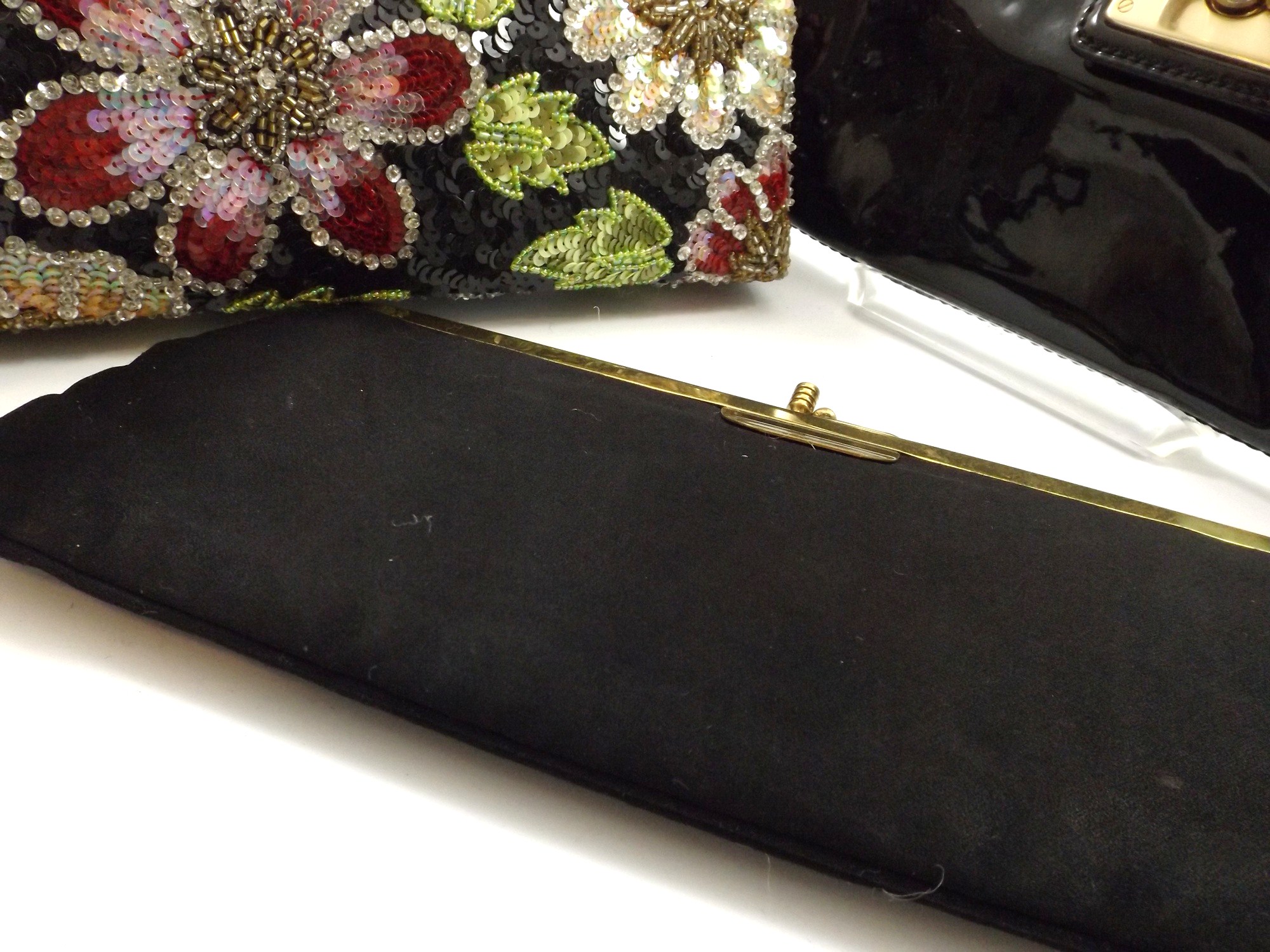 Vintage and Modern Purses, with Ann Taylor Clutch
