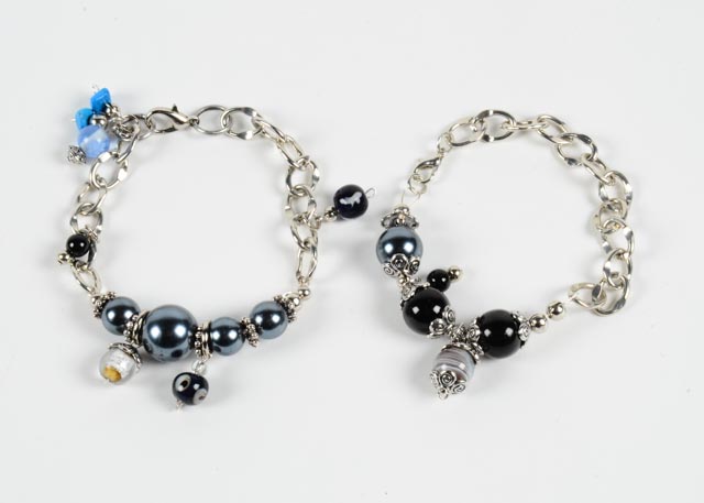 Two Bead Charm Bracelets