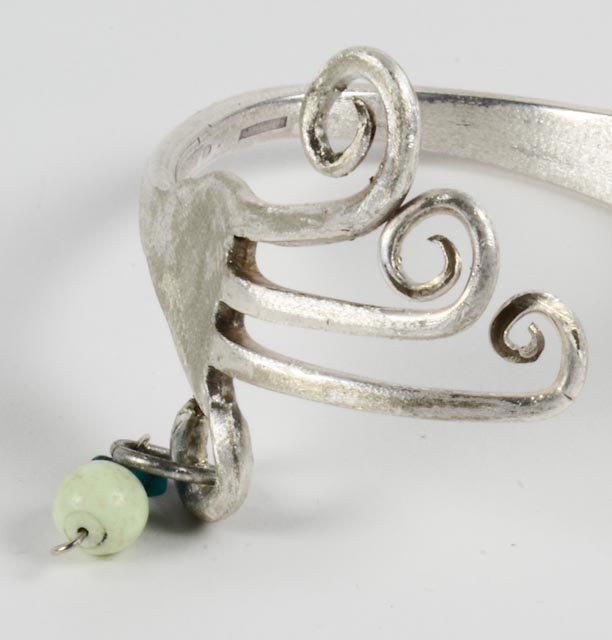 Repurposed Silver-plated Fork Bracelet