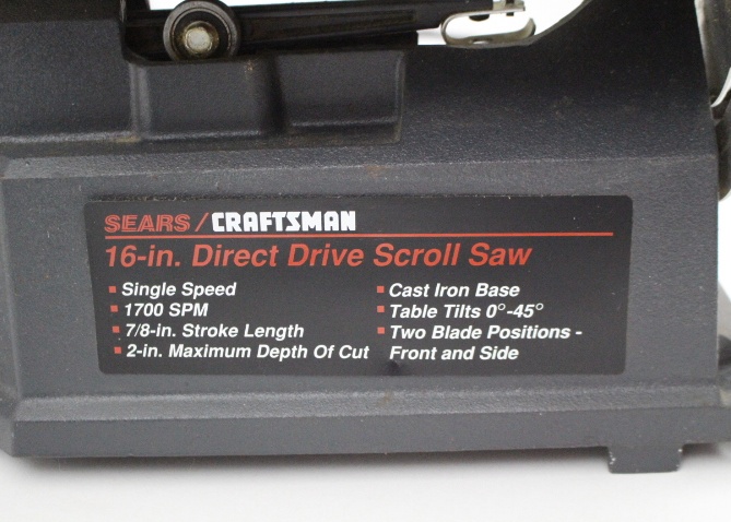 Craftsman Router & Scroll Saw