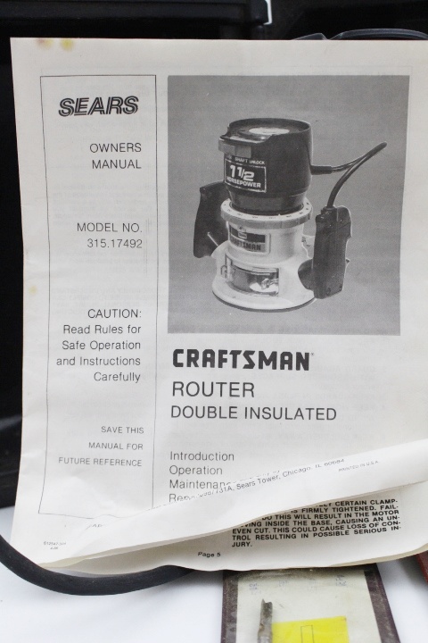 Craftsman Router & Scroll Saw