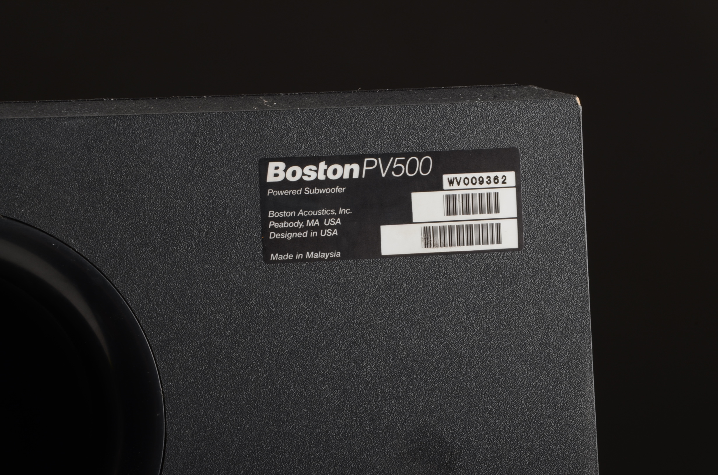 Boston Subwoofer PV500