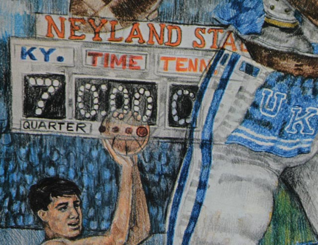 1970s University of Kentucky "Kentucky Heroes" Signed Print