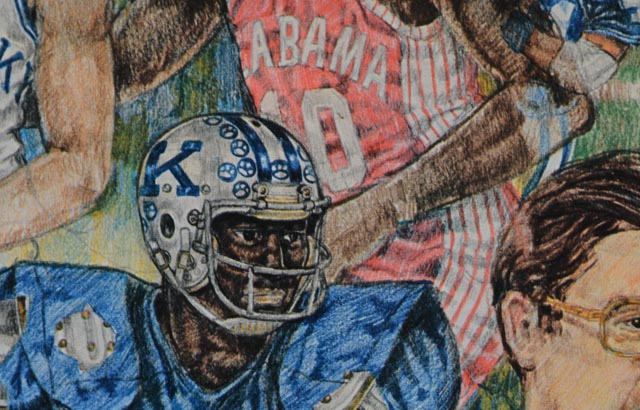 1970s University of Kentucky "Kentucky Heroes" Signed Print