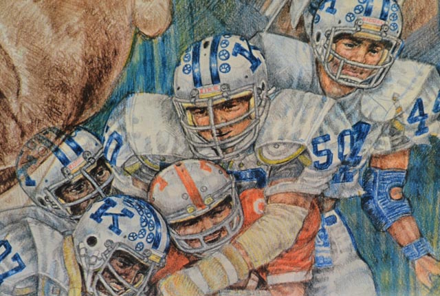 1970s University of Kentucky "Kentucky Heroes" Signed Print