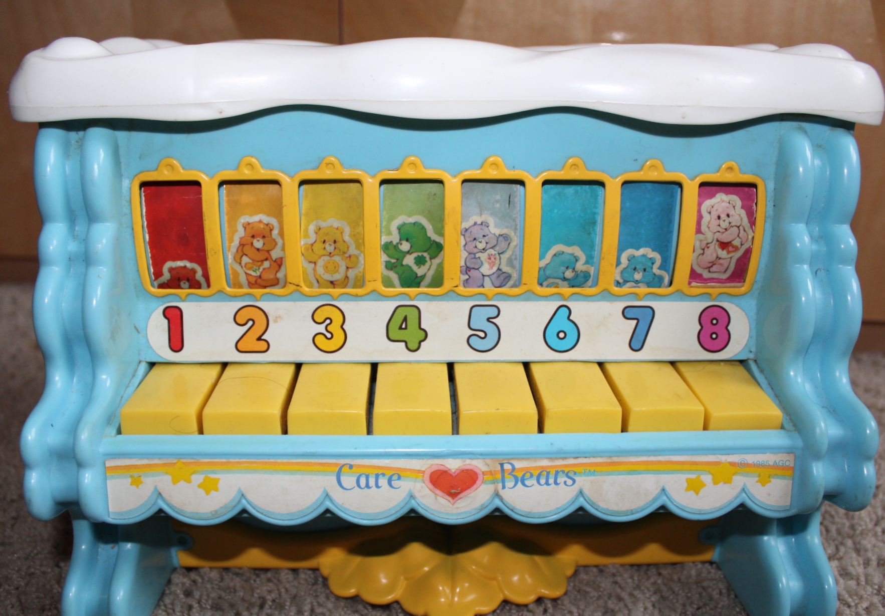 Vintage Care Bears Piano Xylophone in 1985