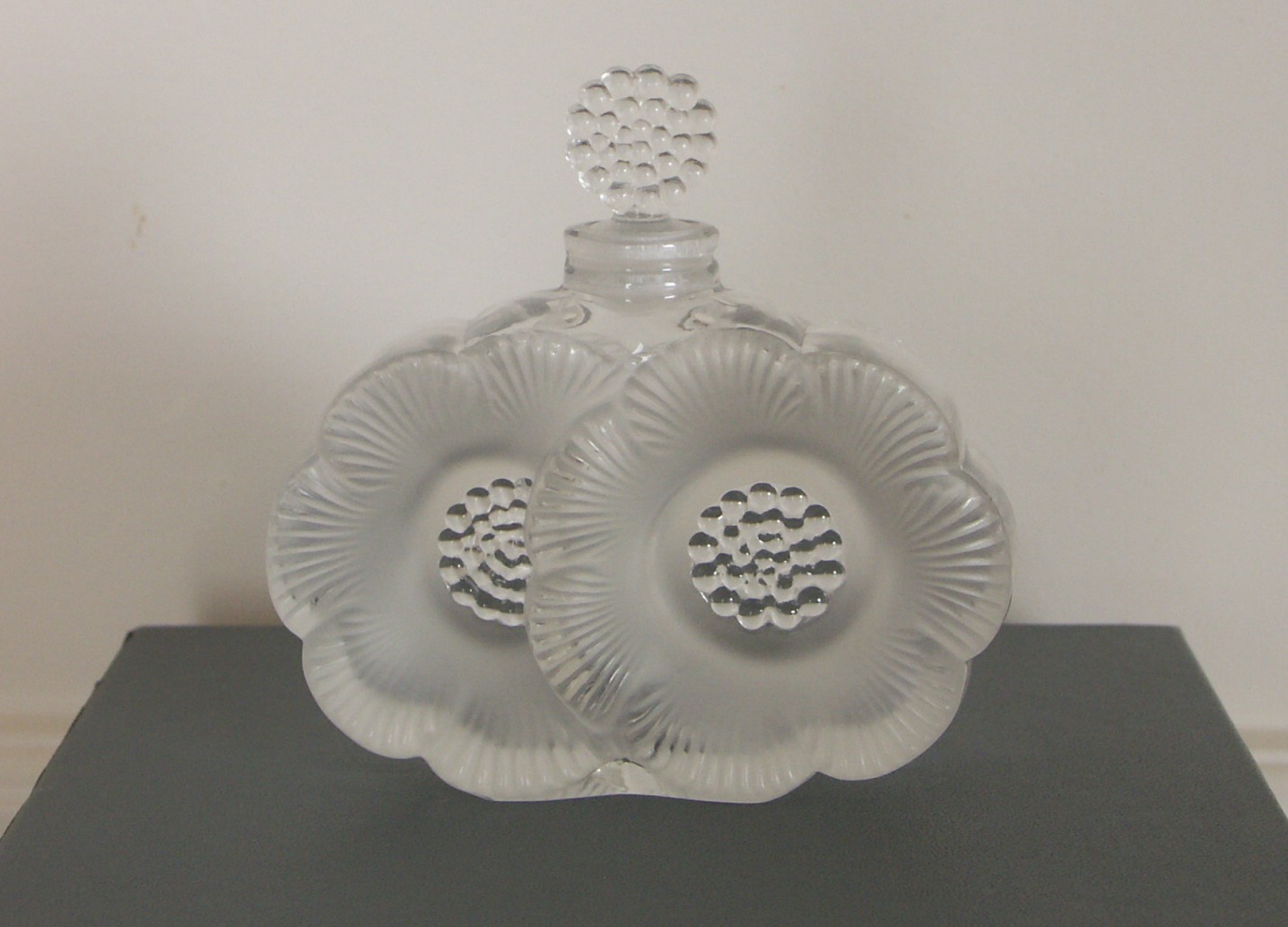 Lalique 'Deux Fleurs' Crystal Perfume Flacon