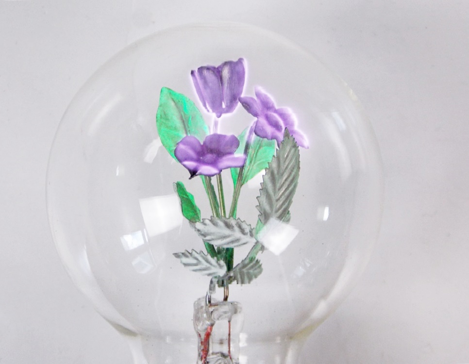 Rare 1930's Aerolux Light Bulbs with Interior Figures That Glow