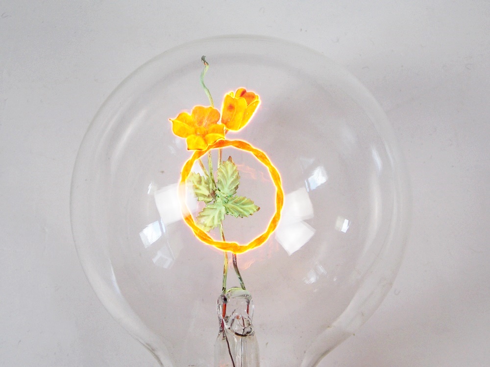 Rare 1930's Aerolux Light Bulbs with Interior Figures That Glow