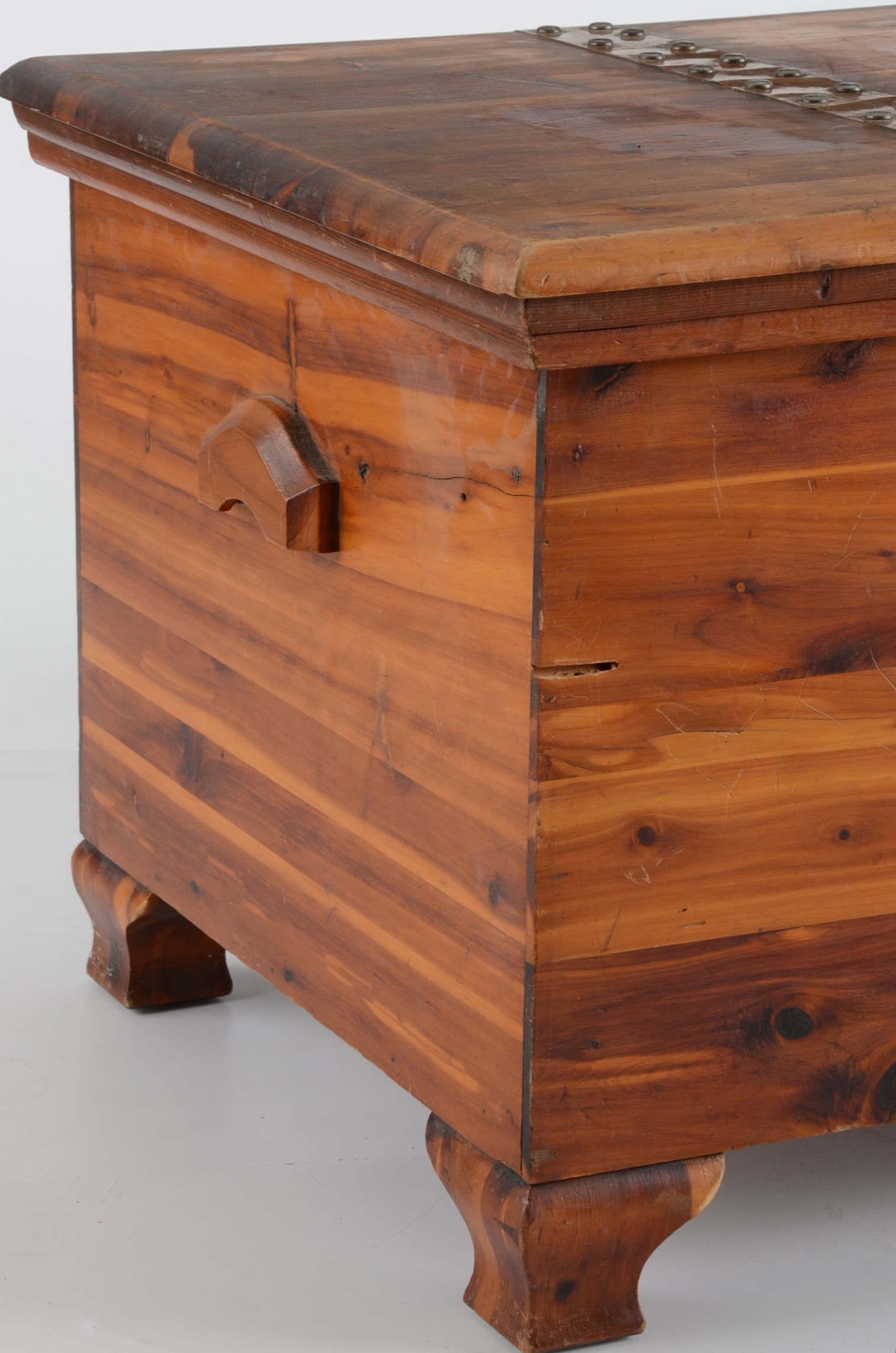 Vintage Cedar Chest with Metal Bands