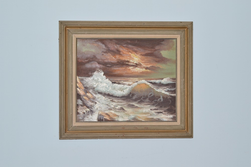 Original Oil On Canvas Seascape By Stevens