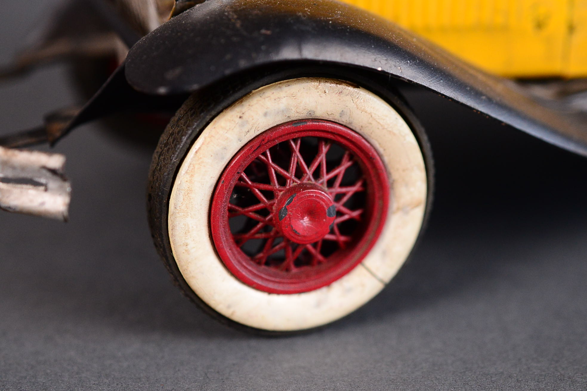 Vintage Metal Yellow Tow Truck