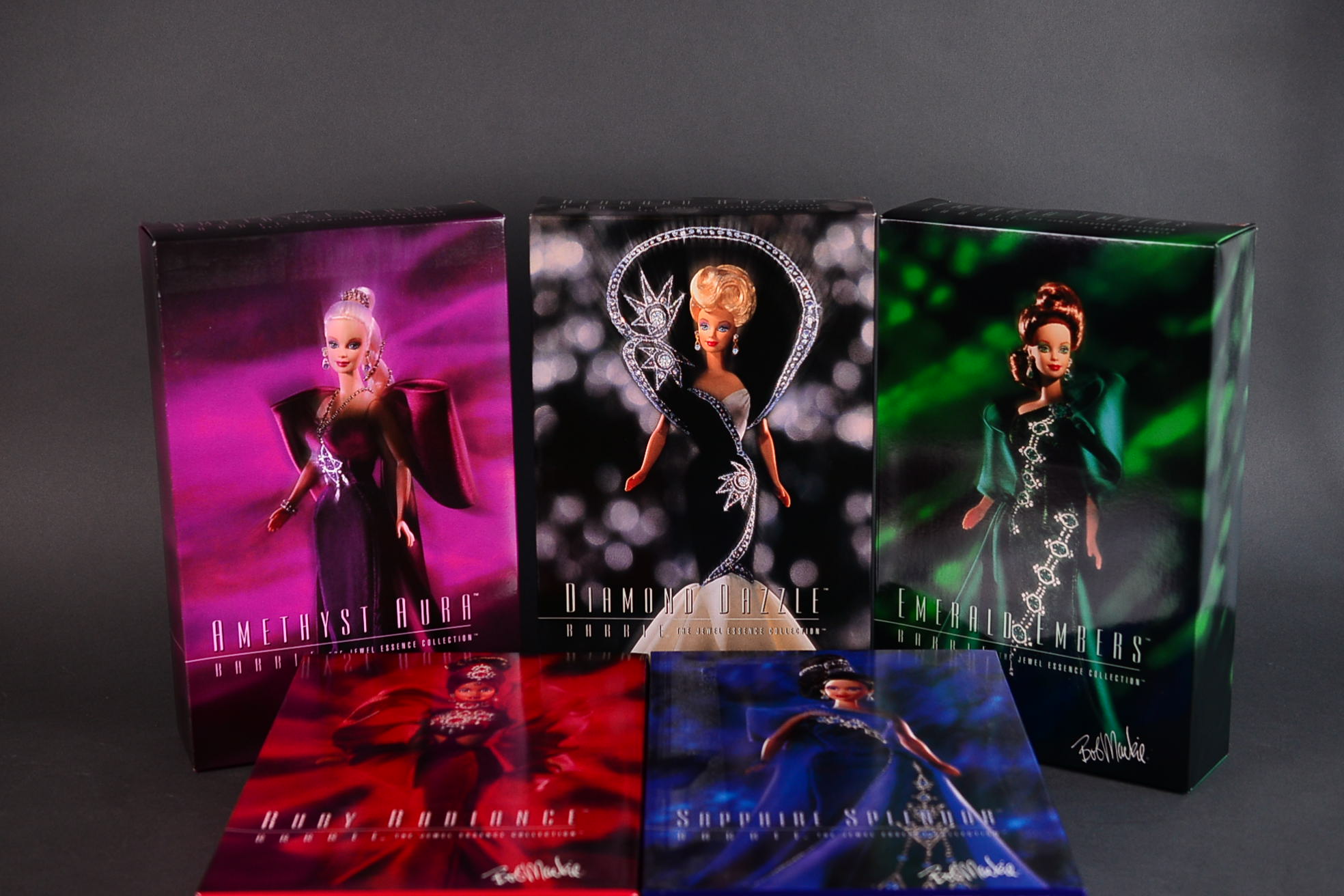 Complete The Jewel Essence Collection Barbies by Bob Mackie