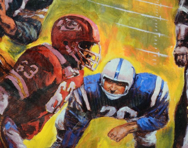 Awesome Signed "Legends" Football Lithograph