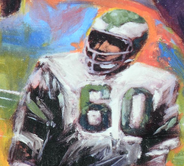 Awesome Signed "Legends" Football Lithograph