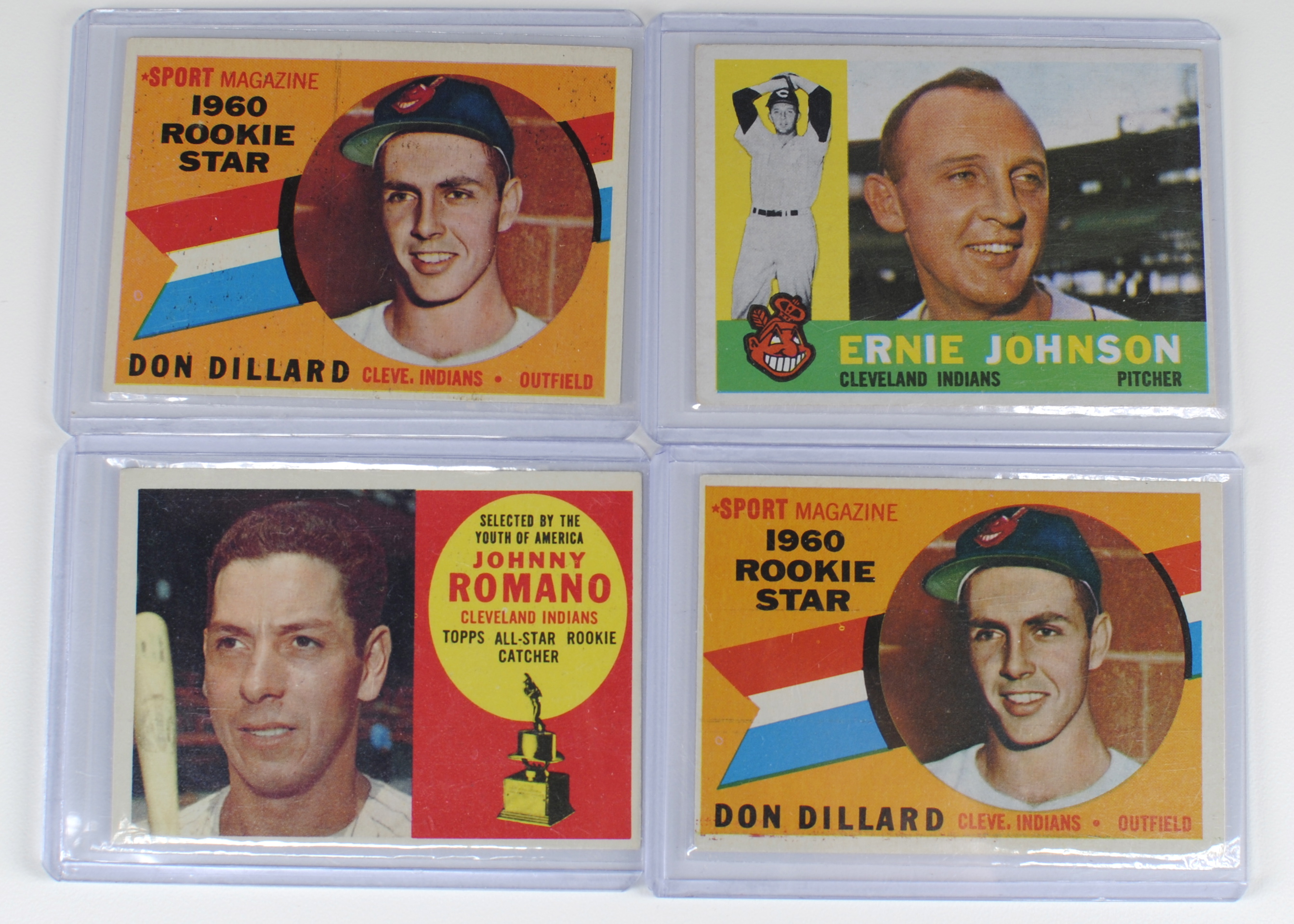 Eighteen 1960 Cleveland Indians Topps Vintage Baseball Cards