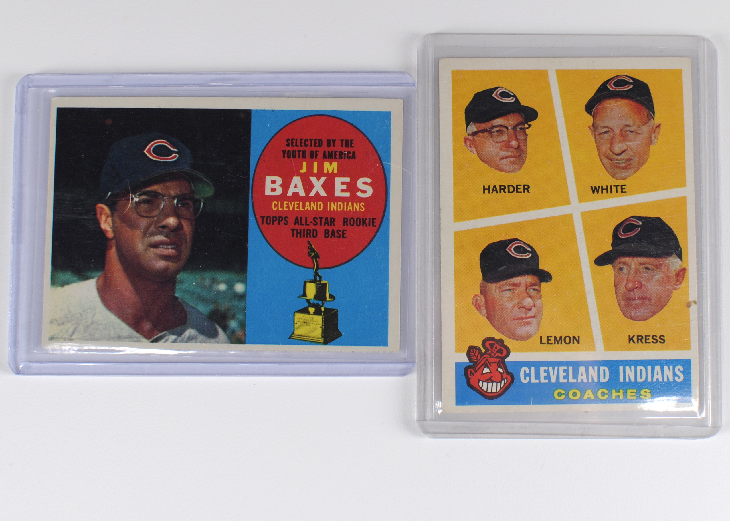 Eighteen 1960 Cleveland Indians Topps Vintage Baseball Cards