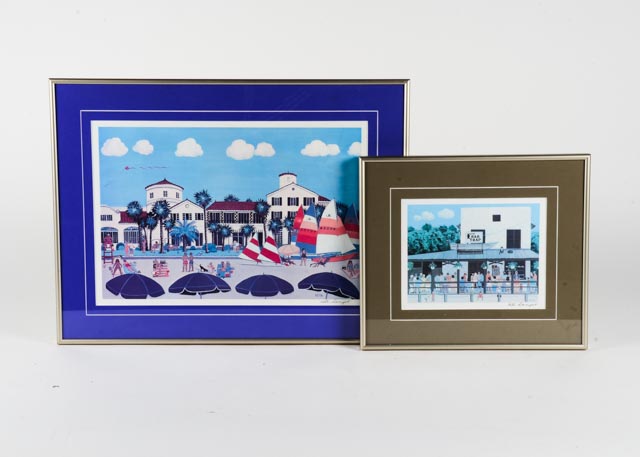 Keta Davenport Two Signed Lithography Prints